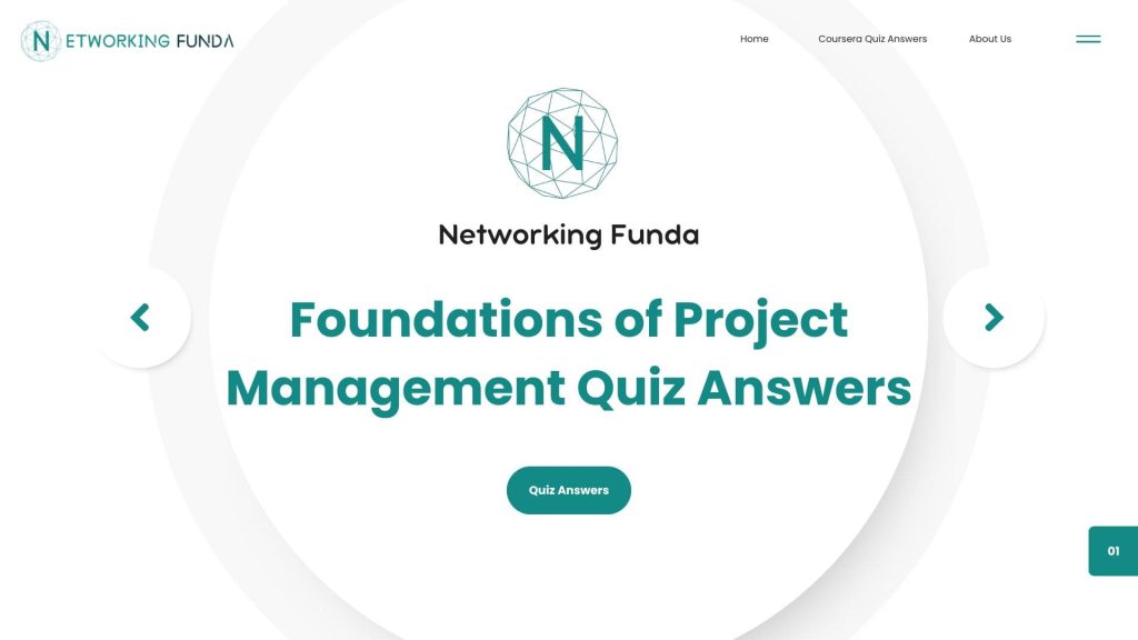 Foundations of Project Management Quiz Answers