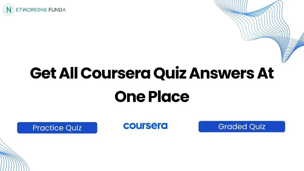 Coursera Quiz Answers