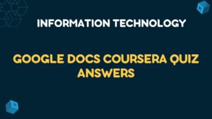 Google Docs Coursera Quiz Answers