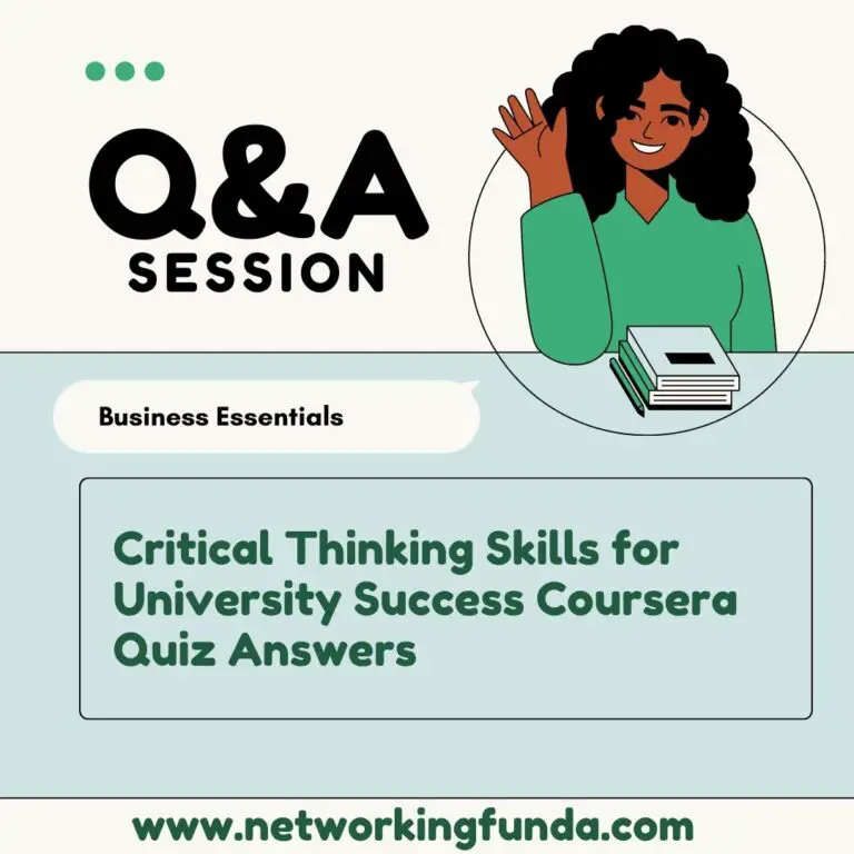 critical thinking skills for the professional coursera answers